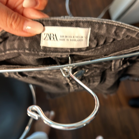 Black high waist jeans short - Picture 3 of 3